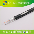 2015 Xingfa Fabriqué Rg11 avec Messenger Coaxial Cable